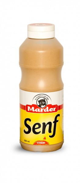 Marder Senf Flasche 500ml scharf