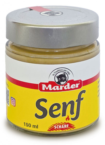 Mardersenf scharf Glas